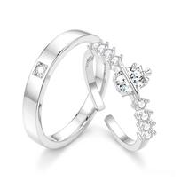 Barbie ring  crystal, sparkling Saturn sweet pairing ring, niche romantic high-end ring, student love confession accessories TX2603004 auksas