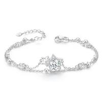 Barbie crystal bracelet [Sparkling Gemini Sweet Limited Edition]  super flashing sweet five-pointed star wrist chain simple double TX2602003 ruda