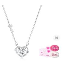 Barbie crystal necklace [2 carat flashing sweet love limited edition]  fugitive princess sweetheart love clavicle chain couple Ba2505077-1 sidabras
