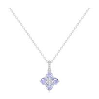 Barbie crystal necklace [ Crystal*Lucky Four-leaf Clover] Simple commuting and versatile, niche light luxury clavicle chain, best O-Ba2605009 balta