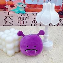 Cute Cartoon Cavity Bacteria Toothbrush Plush Toy Keychain Couple Bag Pendant Dental Care Doll Approximately 8cm in height