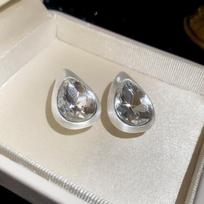 Crystal Water Drop Earrings Elegant Fashion Ladies Ear Jewelry