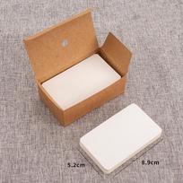 20/50/100pcs Retro Double Sided Blank Kraft Paper Card Word Card Note Message Card DIY Postcard Gift Greeting Invitation Card 100pcs