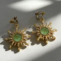 Vintage Gothic Sun Moon Star Asymmetrical Ear Cuffs Non Pierced Cosmic Dangle Clips for Women Niche Exotic Jewelry