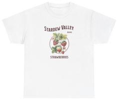 Stardew Valley T Shirt Gamer Gift Lover Fruit Pelican Town Stardrop Saloon Tee S