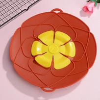 26CM Heat-Resistant Silicone Lid Spill Stopper Cover for Pot Pan Multi-Purpose Kitchen Accessories Cooking Tools Microwave Safe 1pc yellow