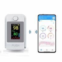 Bluetooth Piršto galiuko pulso oksimetras Oksimetrija Kraujo deguonies prisotinimo matuoklis OLED Pulsoksimetras SPO2 PR Širdies ritmo monitorius
