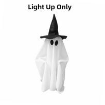 Non-woven Glowing Ornament Plastic-base Animated Figurine Fabric Ghost  Halloween Night Style 2