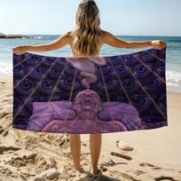 Art Alex Grey Trippy Psychedelic Towel Beach Towel Oversized Quick Dry Towel Absorbent Soft Swim Beachtowels For Men Women STJ40x70CM