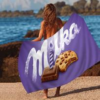 Šokolado prekės ženklo M-Milka Mikropluošto Spausdintas Paplūdimio Rankšluostis Kalnų Kopimas Joga Paplūdimys Plaukimas Bėgimas Sugeriantis Minkštas Rankšluostis Cotton 30x30cm