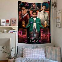 Tv S-Squids Game Printed Large Wall Tapestry Art Science Fiction Room Home Decor Decor Blanket 50x70cm