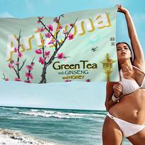 A-Arizona Green Tea Microfiber Beach Towel Absorbent Quick Dry Soft Yoga Swimming Resort Mountain Climbing Towel Cotton 30x30cm