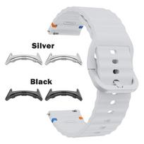 Silicone Band for Google Pixel Watch 4 3 45mm Breathable Band for Pixel Watch 4 3 2 1 41mm Sports Wristband Bracelet Accessories Pixel watch 4 3 45mm&Connector-Black