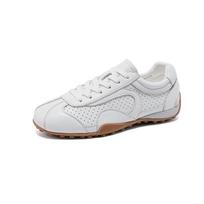 The first layer of cowhide flat-soled small single shoes is casual and versatile. 35