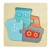 Montessori Kid Wooden Toys 3D Wood Puzzle Cartoon Animals Cognitive Jigsaw Puzzle Early Learning Educational Game Toys Baby Gift
