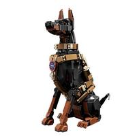 Miesto policijos šuo Statybiniai kaladėlių modelis Dobermanas Gyvūnai Kūrybinės kaladėlės Žaislai vaikams Vaikams Suaugusiems Dovanos Šauni dekoracija 1300+ vnt.