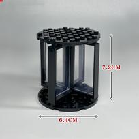 MOC Bricks Black Revolving Door Gate House decoration Window architecture Scene Building Blocks Children's Toys
