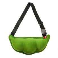 Personality Creative Edamame Shape Ladies Messenger Bag Plush Pea Shoulder Bag Fun and Funny Chest Bag Bolsa De Mensajero žalia