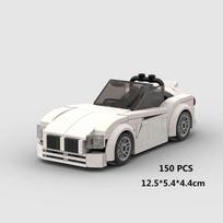 Z4 kabrioletas MOC greičio automobilis Super lenktynių transporto priemonė Techninis modelis Statybinis blokas Lenktynių ralis Sportinis plytinis žaislas Kalėdinė dovana Miestas