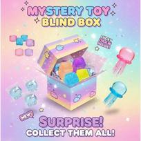 Mystery Squishy Blind Box – 2Pcs Random Chances Per Order | Cube & Jellyfish Surprise Toy Set