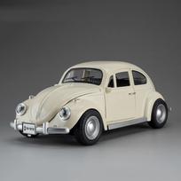 1:18 Mini Beetle 1955 Model Toy Cars Alloy Diecast Pull Back 4 Doors Opened Sound Light Simulation Vehicle Toys for Kids Gifts balta