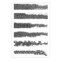 1 Pack 6 Grid Mixed Size Nail Caviar Beads Mini Metal Beads Nail Art Decoration juoda