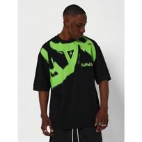 SUMWON Oversized Fit Tee With Neon Graffiti Graphic Print S