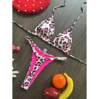 Swimwear Women Cute  Cherry Print Brazilian Thong Bikini Set Sexy Thong Swimsuit Two Pieces Bathing Suit Women 2025 Beach Wear S