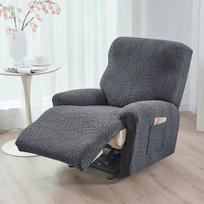 Jacquard Split Recliner Sofa Covers Elastic Stretch Relax Armchair Cover Non-Slip Reclining Single Sofa Slipcovers Living Room