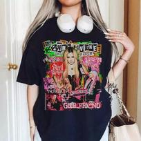 Avril Lavigne 2024 Tour T-Shirt Black Cotton All size S-345XL Gift Fans HRS86 Unisex T-Shirt XL