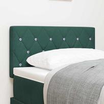 LED Headboard with LED Light Strips Dark Green 80 cm Velvet
