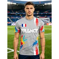 Cheer up! Fan Jersey France Flag Men Football Jersey Woman Short Sleeve Sports Party Travel Street Jersey Men's clothing S sidabras