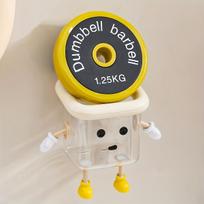 1 cartoon bathroom toothbrush holder, cute home decor plastic washbasin acssories Toothbrush memory | cartoon design