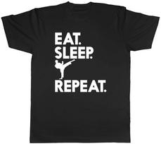 Eat Sleep Karate Repeat Mens Womens Ladies Unisex T-Shirt M