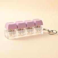 Keycap Four Key Fidget Toy Keychain for Stress Relief Adults Office Comfortable Desktop Gadget A13