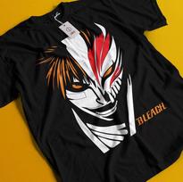 Bleach Anime Tshirt Ichigo Bankai TShirt Aizen Yhwach Tee Zaraki Kenpachi Shirt S