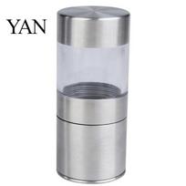 Stainless Steel Manual Salt Pepper Mill Grinder Portable Kitchen Muller Tool