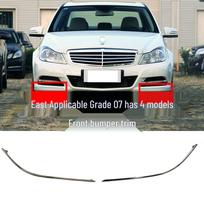 Mercedes-Benz C-klasės 230/250/180 Priekinio buferio apdailos juosta 2007-2014 m. modeliams (Dalies nr. 2048853721, #2048853821) Left 2048853721 black