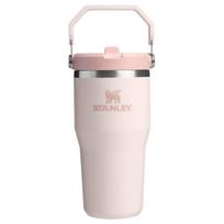Stanley The IceFlow Flip Straw 2.0 Tumbler 0.6L - 10-12044-044 - Pink, Foldable Handle, 20 oz Leakproof Insulated Cup for Hot & Cold Drinks balta