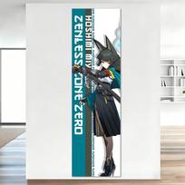 Zenless Zone Zero Hoshimi Miyabi Tapestry, Anime Fox Girl Wall Hanging, Vertical Decor For Bedroom Dorm Door 150X40CM