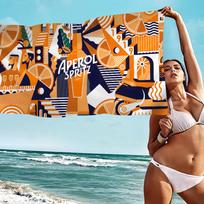 Anime A-Aperols S-Spritzs Microfiber Printed Beach Towel Mountain Climbing Yoga Beach Swimming Running Absorbent Soft Towel Cotton 30x30cm