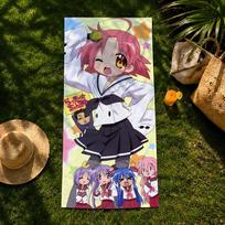 Anime L-Lucky S-Star Towel Beach Towel, Quick Drying Absorbent Bath Towel For Swim,Gym,Camping,Outdoor Hot 35X60cm