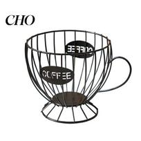 Easy Clean Storage Shelf Rack Durable Iron Coffee Capsule Hollow Space-saving Organizer Design Space-Saving Strong Capacity for Home Kitchen A juoda