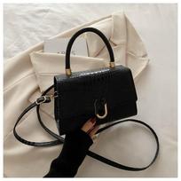 Crocodile pattern messenger bag new foreign style fashionable shoulder bag women's fashion texture handbag foreign style small square bag juoda