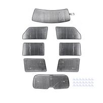 Jecar Front Rear Windshield Sunshade Cover Window Sun Visor Uv Protection For Jeep Grand Commander 2006-2010 Car Accessories sidabras