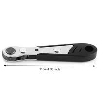 36 Tooth Mechanism Mini Ratchet Wrench Black / Orange Quick Release Wrench  Repair Shop juoda