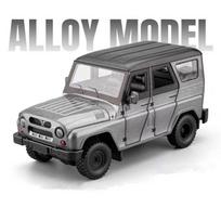 1/18 UAZ Hunter SUV Alloy Car Model Diecast Metal Off-road Vehicles Car Model Sound and Light High Simulation Childrens Toy Gift pilka spalva