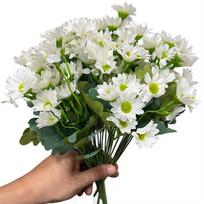 Artificial Sunset Mums Flowers for Fall For Decoration Outdoor and Indoor Use Silk Fabric Flowers with Flexible Stems balta