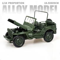 1:18 Willys GP Taktinis Karinis Džipas SUV Lydinio Metalo Liejimo Modelis Automobilis Aukštas Simuliacinis Namų Madingi Ornamentai Kolekcijos Pomėgis žalia