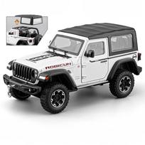 1:24 Jeep Wrangler Rubicon Detachable Roof Alloy Car Model Sound And Light Pull Back Children's Toy Collectibles Birthday Gifts balta